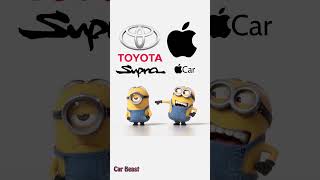 Toyota Supra Vs Apple Car minion style#car #tiktok #funny #asmr #supra #apple #fyp #supercar #status