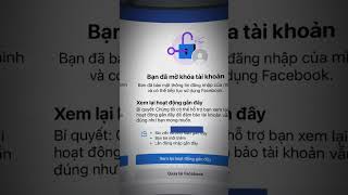 Mở TK Facebook Bị Đỉnh Chỉ 180 Ngày #facebook #unlockdadang