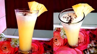 HOW TO MAKE PINEAPPLE JUICE AT HOME II PINEAPPLE  JUICE II PINEAPPLE DRINK II