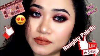 Naughty Eyeshadow Palette by Huda Beauty || @chinhillrose || Subscribe ||