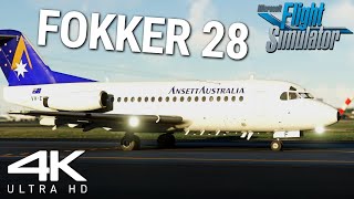 Microsoft Flight Simulator 2020 | Just Flight F28 Professional | Ultra Graphics Takeoff From Perth