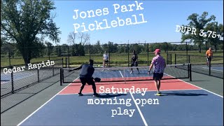 Pickleball open play at Jones Park! Watch the 3.75+ DUPR open play. CR is a pickleball obsessed city