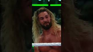 Seth Rollins crying after a match