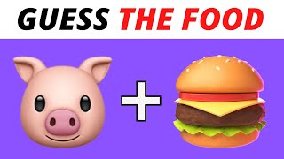 GUESS the FOOD by EMOJI 🤔 Emoji Quiz -  Easy Medium Hard