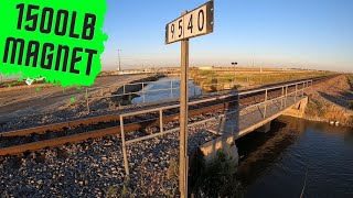 AMAZON MAGNET Fishing near railroad tracks