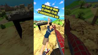 Spider-Man VR SON IS A GREENSCREEN KID #vr #virtualreality #spiderman #gaming