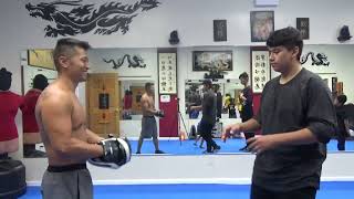 Focus Mitt Training 3 Punch Kung Fu Combination