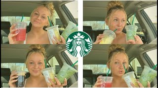 TRYING STARBUCKS NEW SPRING 2020 DRINKS | MATCHA, GINGER & SALTED CARAMEL | simplydijana