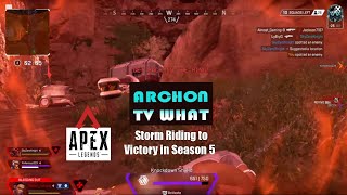 apex legends storm riding to get the win in season 5