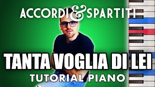 TANTA VOGLIA DI LEI Tutorial Pianoforte - Pooh