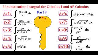 U-Substitution Integrals for Calc1 & AP Calculus -part3