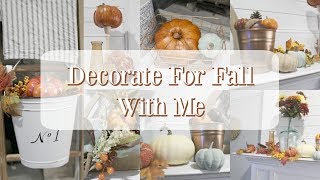 DECORATE FOR FALL WITH ME | MANTEL DECORATING IDEAS | FALL DECOR IDEAS