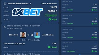 Comment gagner une côte de 12 chaque jour sur le tennis de table #1xbet