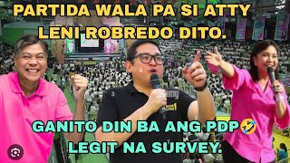 GRABE GANITO NA SILA DINAGSA. PARTIDA WALA PA SI ATTY LENI ROBREDO DITO. PDP ANO NA DAGSAIN BA KYO🤣🤣