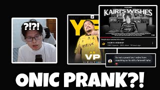 ONIC PRANK?! REACTING TO COACH YEB QUITTING COACHING FOR...!! 🔴