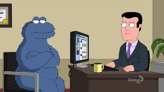 Family Guy - Cookie Monster inventing "Cookiebook"