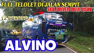 SKIL DRIVER DIUJI DISINI❗MOMENT REJEKI WISATA ALVINO TEBAR PESONA DENGAN TELOLETNYA DIJALAN SEMPIT😱