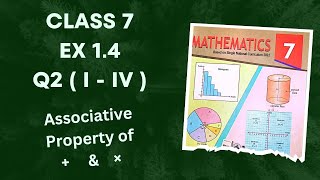 Class 7  Ex 1.4 Q2 ( i - iv ) | Associative Property of + &  ×