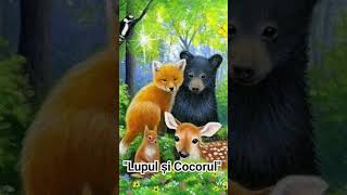 Povestea " Lupul și Cocorul" 🐺🦩🌹 - Povestitoarea Omidina📖🍁🥰🌹