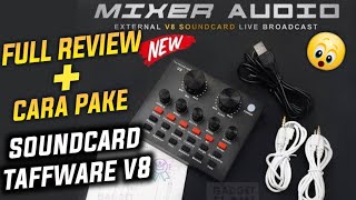 REVIEW LENGKAP Sound card Taffware V8 Terbaik + Cara menggunakannya | Cocok Live stream & Cover lagu