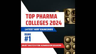 Top B.Pharma Colleges In India | Best B Pharma Colleges In India | Admissions | NIRF Ranking 2024