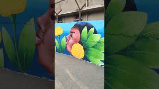 Wall Painting👌 @Thane #shorts #ytshorts