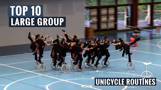 Top 10 Most Memorable Large Group Unicycle Performances of all time