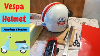 How it's made Vespa helmet racing sixties sticky folio self