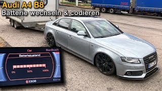 Audi A4 B8 Batterie richtig wechseln & codieren | DIY Tutorial | QUALITATIEF