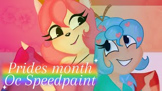 Pride Month Oc Speedpaint 🩷🩵