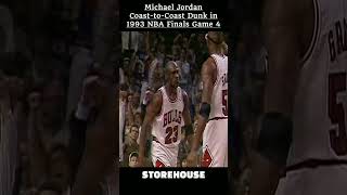 Michael Jordan Coast-to-Coast Dunk in 1993 NBA Finals Game 4 - 55 Point Game! #shorts #michaeljordan