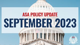 ASA Policy Update - September 2023