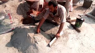 Amazing Technique of Making Beautiful Red Tile with Cement