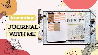 November Journal With Me 🧡💛❤ । Full Tutorial Of November Journal। #planwithme #journalwithme #bujo