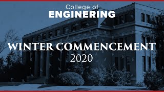 2020 Winter Commencement | UA College of Engineering