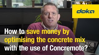 How to save money by optimising the concrete mix with the use of Concremote? [EN]