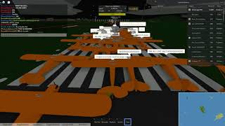 100 Player Piper Cub Flight to Sauthemptona in PTFS (Pilot Training Flight Simulator Roblox)