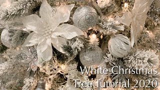 Tree Decorating Tutorial 2020 | White Christmas + Tree Glam