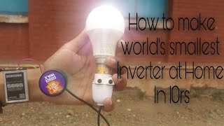 | How to make inverter in 10 rupees at home |