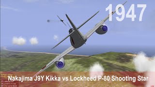 IL-2 1946: Nakajima J9Y Kikka vs Lockheed P-80 Shooting Star