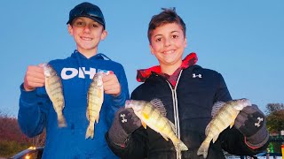 Perch fishing Lake Erie