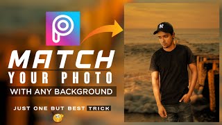 Match Your Photo With Any Background - PicsArt Best Trick Ever - Step By Step In Hindi - Tech Art