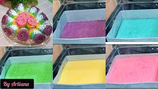 RESEP BAKULAN 1500 an ‼️ BOLU GULUNG MINI PELANGI, SUPER LEMBUT ~ @arlianachannel8416