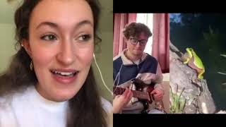 Cutest TikTok + Frog Collab (torreredman / cayleigh.capaldi / patplaysdrums / evilkelt)