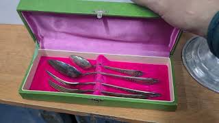 Polishing silverware. Полировка столового серебра.