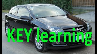 Opel Astra H key learning