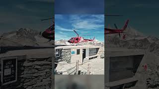 Helicopter @ Matterhorn Travel Guide Matterhorn Summit #switzerland #zermatt