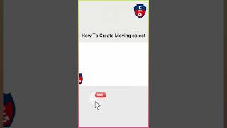 How to create Moving object #shorts #short