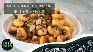 Buttery Pan Fried Gnocchi with Pancetta