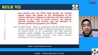 AM Session (Consultation on the implementing rules and regulations of Republic Act (RA) 11713.)